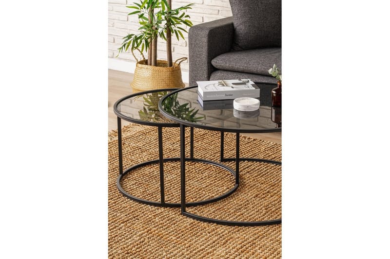 Kashiwa Sohvapöytä 80 cm - Musta - Huonekalut - Pöytä & ruokailuryhmä - Sohvapöytä