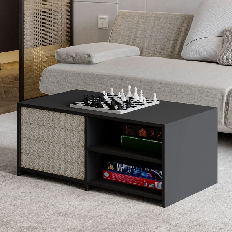 Kavon sohvapöytäsetti 90x44,1x45 cm - Antrasiitti - Huonekalut - Pöytä & ruokailuryhmä - Sohvapöytä