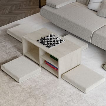Kavon sohvapöytäsetti 90x44,1x45 cm - Travertiini - Huonekalut - Pöytä & ruokailuryhmä - Sohvapöytä