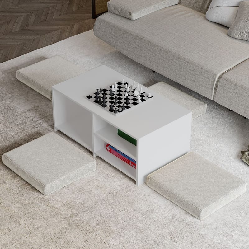 Kavon sohvapöytäsetti 90x44,1x45 cm - Valkoinen - Huonekalut - Pöytä & ruokailuryhmä - Sohvapöytä