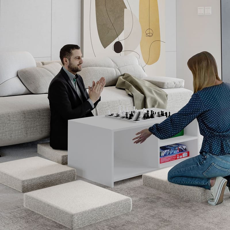 Kavon sohvapöytäsetti 90x44,1x45 cm - Valkoinen - Huonekalut - Pöytä & ruokailuryhmä - Sohvapöytä