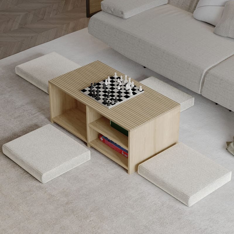 Kavon sohvapöytäsetti 90x44,1x45 cm - Warm Oak ja Sapphire Oak - Huonekalut - Pöytä & ruokailuryhmä - Sohvapöytä