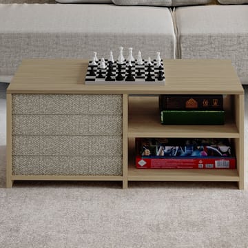 Kavon sohvapöytäsetti 90x44,1x45 cm - Warm Oak ja Sapphire Oak - Huonekalut - Pöytä & ruokailuryhmä - Sohvapöytä