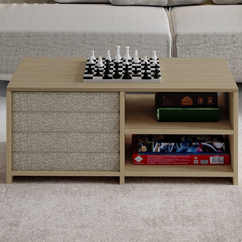 Kavon sohvapöytäsetti 90x44,1x45 cm - Warm Oak ja Sapphire Oak - Huonekalut - Pöytä & ruokailuryhmä - Sohvapöytä