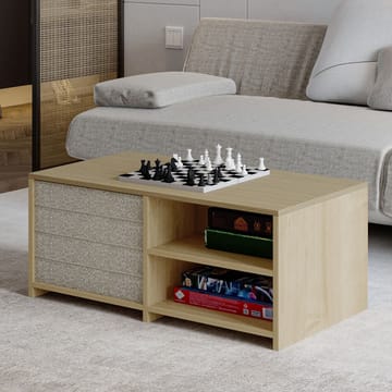 Kavon sohvapöytäsetti 90x44,1x45 cm - Warm Oak ja Sapphire Oak - Huonekalut - Pöytä & ruokailuryhmä - Sohvapöytä