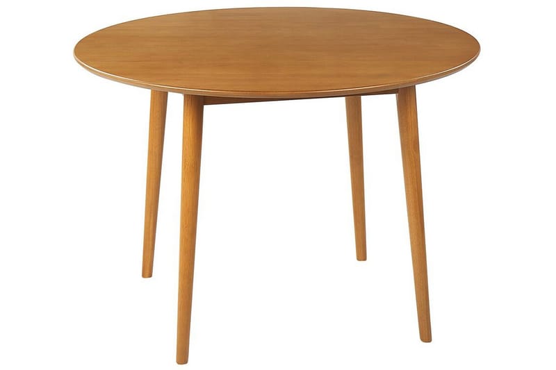Kindersley Ruokapöytä 110 cm Pyöreä, Vaalean Ruskea