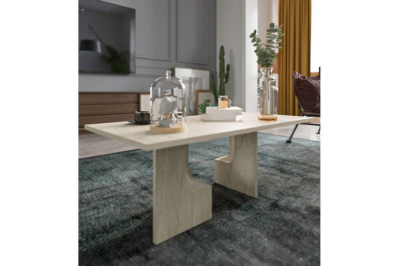 Kiros Sohvapöytä 104 cm - Beige - Huonekalut - Pöytä & ruokailuryhmä - Sohvapöytä