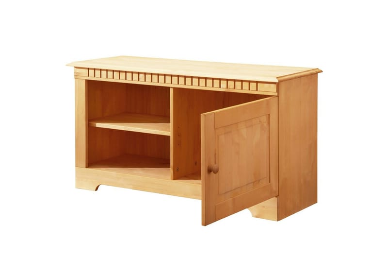 Konsolipöytä Loft24 Cubrix-lowboard, yksi ovi Natur - Huonekalut - Pöytä & ruokailuryhmä - Apupöytä & sivupöytä - Eteispöytä