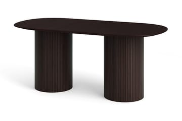 Kopparbo-ruokailuryhmä, soikea 180 cm, 6 Lucy-ruokatuolia - Savutammi - Huonekalut - Pöytä & ruokailuryhmä - Ruokailuryhmä