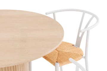 Kopparbo Ruokailuryhmä 106 cm Jatkettava, 4 Elysia Ruokatuolia - Whitewash - Huonekalut - Pöytä & ruokailuryhmä - Ruokailuryhmä