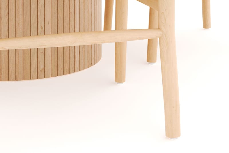 Kopparbo Ruokailuryhmä 130 cm Pyöreä Jatkettava, 4 Dastoori Ruokatuolia - Whitewash - Huonekalut - Pöytä & ruokailuryhmä - Ruokailuryhmä