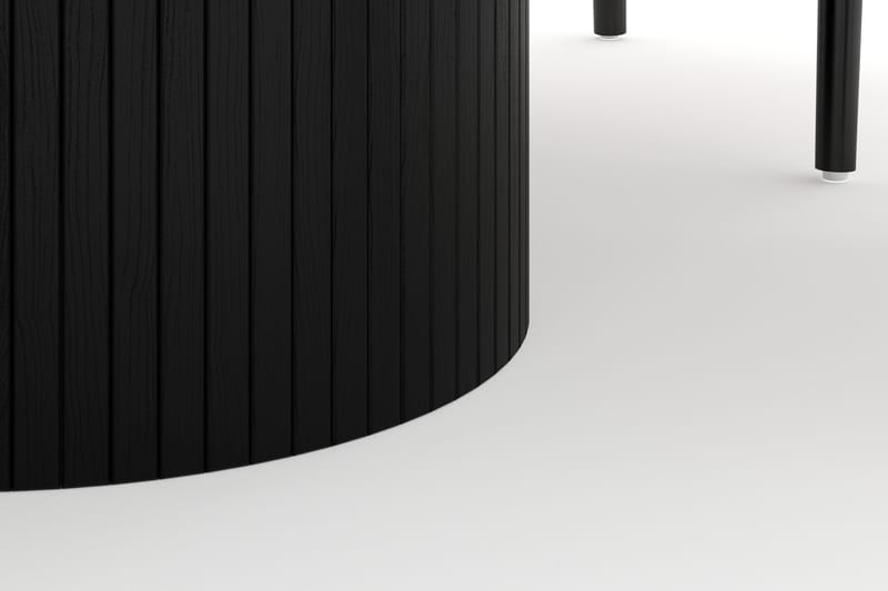 Kopparbo Ruokailuryhmä 150 cm Pyöreä ja 6 Dastoori Tuolia - Musta - Huonekalut - Pöytä & ruokailuryhmä - Ruokailuryhmä