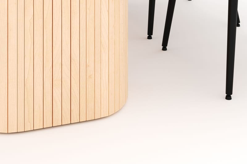 Kopparbo Ruokailuryhmä 200x90cm 6 Alsarp Ruokatuolilla - Natural - Huonekalut - Pöytä & ruokailuryhmä - Ruokailuryhmä