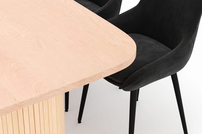 Kopparbo Ruokailuryhmä 200x90cm 6 Alsarp Ruokatuolilla - Natural - Huonekalut - Pöytä & ruokailuryhmä - Ruokailuryhmä