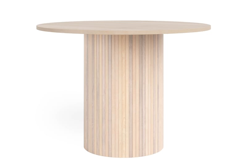 Kopparbo Ruokapöytä 106 cm 4 Winston Ruokatuolilla - Valkoinen / Beige / Metallijalat Musta - Huonekalut - Pöytä & ruokailuryhmä - Ruokailuryhmä
