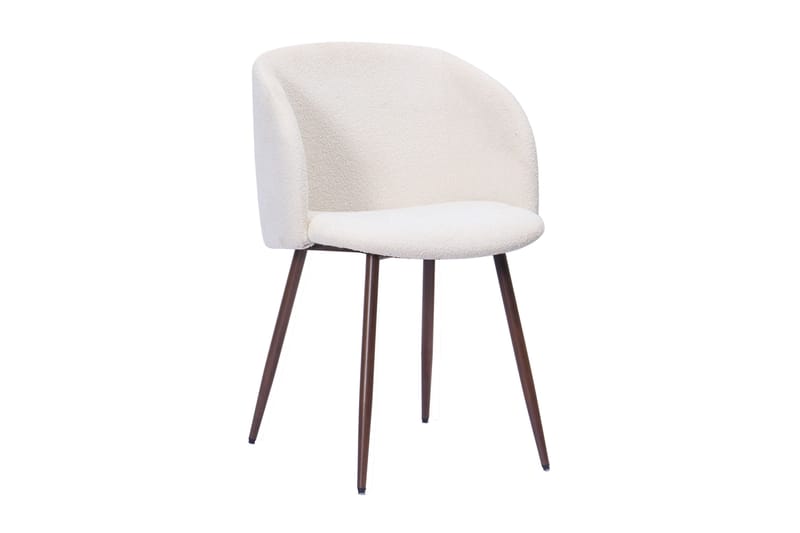 Kopparbo Ruokapöytä 180-240 cm Jatkettava 6 Greya Ruokatuolia käsinojilla - Musta / Valkoinen Bouclé / Metallijalat Pähkinä - Huonekalut - Pöytä & ruokailuryhmä - Ruokailuryhmä