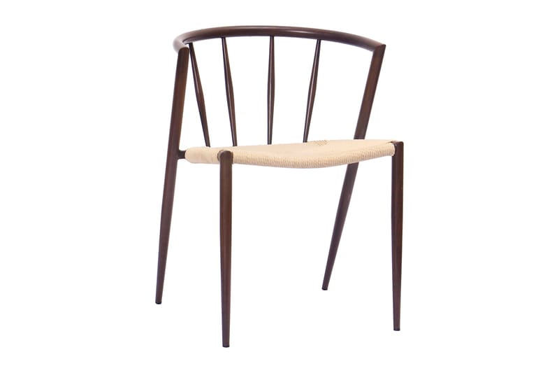 Kopparbo Ruokapöytä 200-260 cm Jatkettava 8 Winston Ruokatuolilla - Musta / Beige / Metallijalat Savutammi - Huonekalut - Pöytä & ruokailuryhmä - Ruokailuryhmä