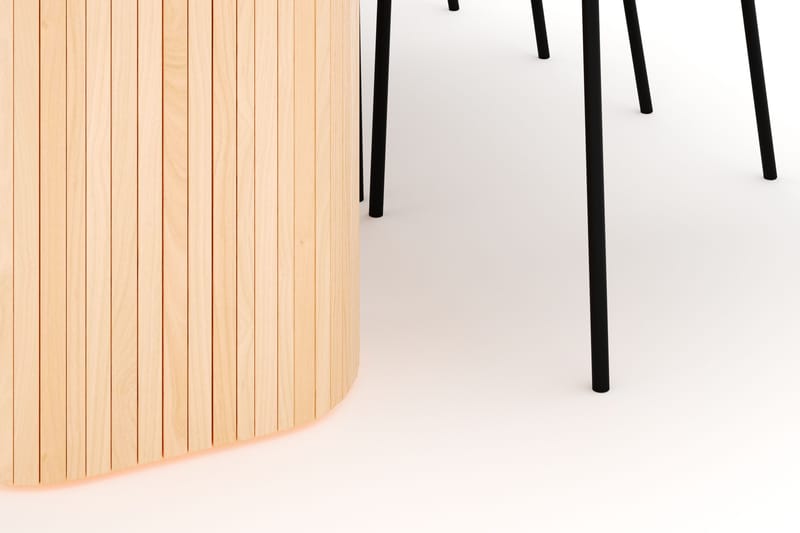 Kopparbo Ruokapöytä 200 cm ja 6 Gemmiano Tuolia - Luonnonväri - Huonekalut - Pöytä & ruokailuryhmä - Ruokailuryhmä