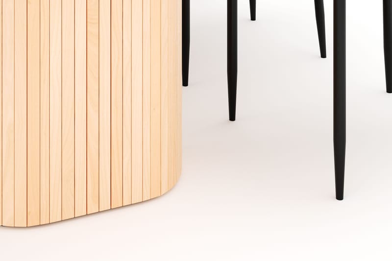 Kopparbo Ruokapöytä 200 cm ja 6 Sawako Tuolia - Luonnonväri - Huonekalut - Pöytä & ruokailuryhmä - Ruokailuryhmä