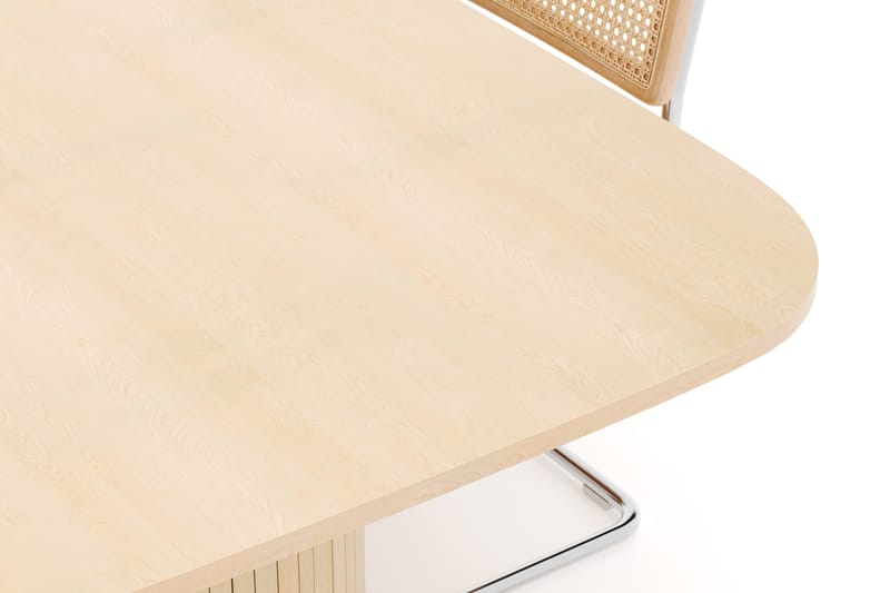 Kopparbo Ruokapöytä 240 cm ja 4 kpl Build Tuolia - Valkoinen - Huonekalut - Pöytä & ruokailuryhmä - Ruokailuryhmä