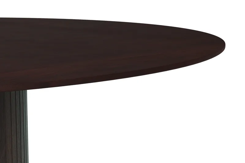 Kopparbo pyöreä ruokapöytä 180 cm, viilu - Savutammi - Huonekalut - Pöytä & ruokailuryhmä - Ruokapöydät & keittiön pöydät