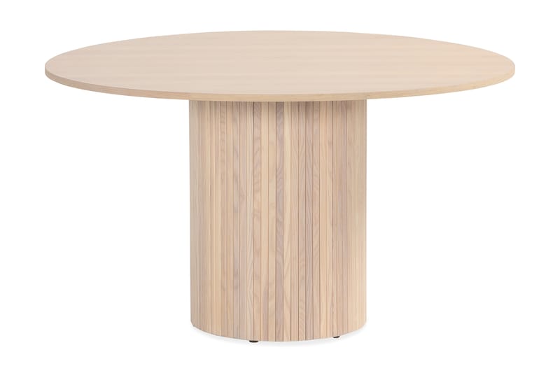 Kopparbo Pyöreä Ruokapöytä 130 cm ja 4 Berit Tuolia - Beige - Huonekalut - Pöytä & ruokailuryhmä - Ruokailuryhmä