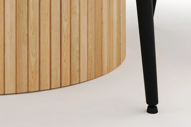 Kopparbo Pyöreä Ruokailuryhmä 130-150 cm 4 Alsarp Ruokatuolilla - Natural - Huonekalut - Pöytä & ruokailuryhmä - Ruokailuryhmä