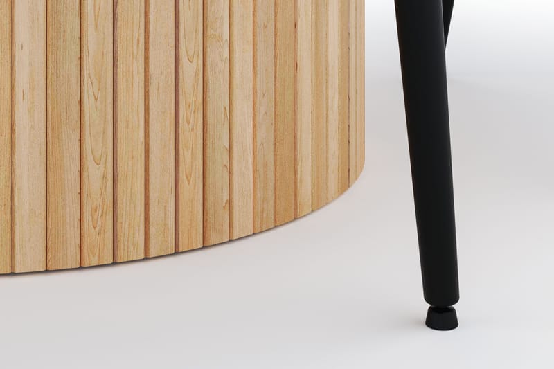 Kopparbo Pyöreä Ruokailuryhmä 130-150 cm 4 Alsarp Ruokatuolilla - Natural - Huonekalut - Pöytä & ruokailuryhmä - Ruokailuryhmä