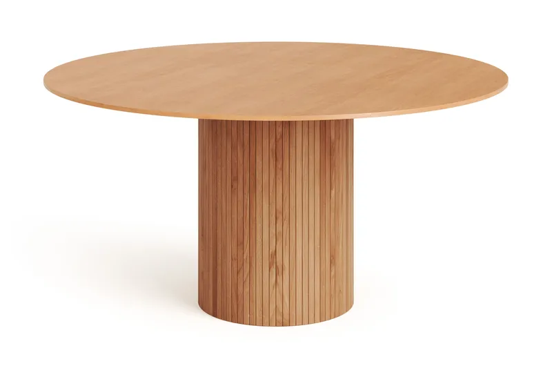 Kopparbo pyöreä ruokapöytä 150 cm, viilu, Tammi