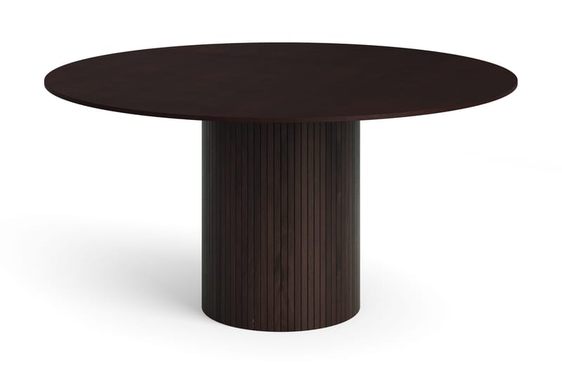 Kopparbo pyöreä ruokapöytä 150 cm, viilu, Savutammi