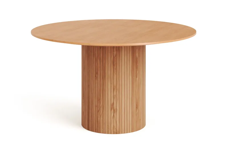Kopparbo pyöreä ruokapöytä 130 cm, viilu, Tammi