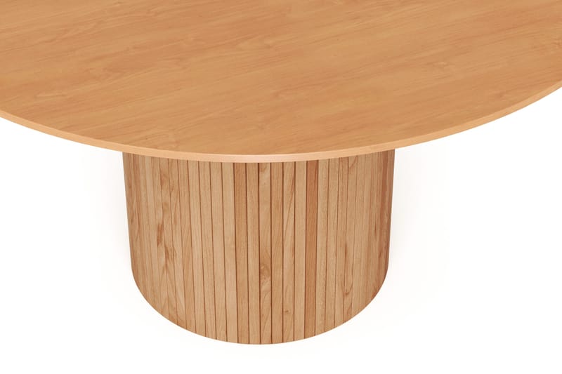 Kopparbo pyöreä ruokapöytä 130 cm, viilu - Tammi - Huonekalut - Pöytä & ruokailuryhmä - Ruokapöydät & keittiön pöydät
