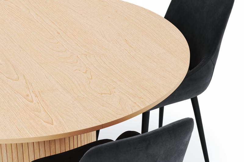 Kopparbo Pyöreä Ruokailuryhmä 130-150 cm 4 Alsarp Ruokatuolilla - Natural - Huonekalut - Pöytä & ruokailuryhmä - Ruokailuryhmä