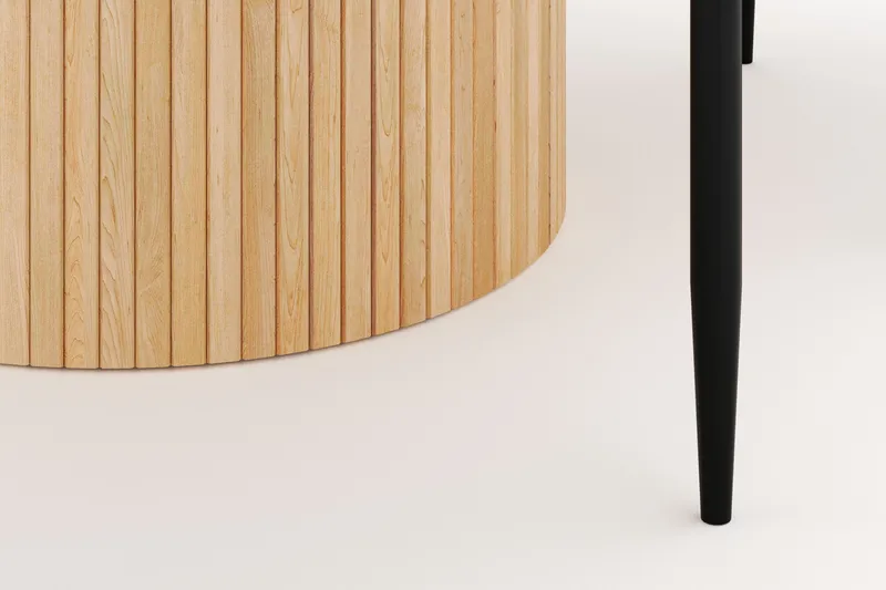 Kopparbo Pyöreä Ruokapöytä 130 cm Jatkettava ja 4 Sawako Tuolia - Valkoinen - Huonekalut - Pöytä & ruokailuryhmä - Ruokailuryhmä