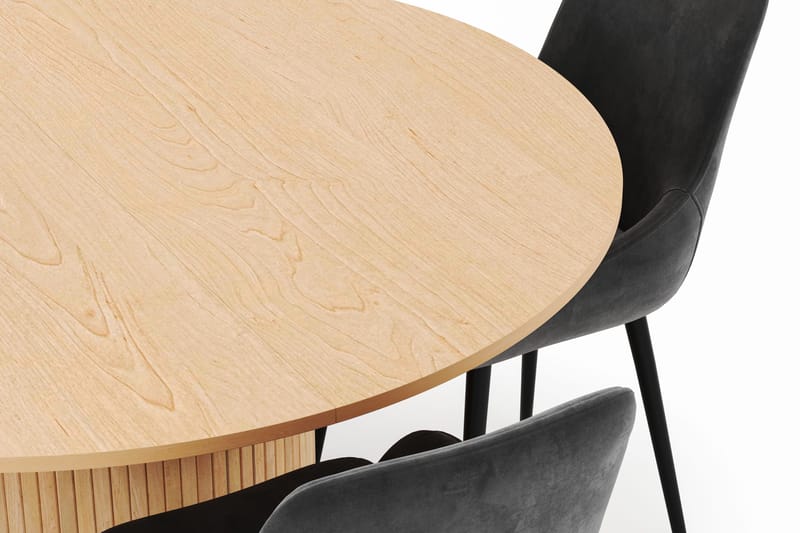 Kopparbo Pyöreä Ruokailuryhmä 130-150 cm 4 Alsarp Ruokatuolilla - Natural - Huonekalut - Pöytä & ruokailuryhmä - Ruokailuryhmä