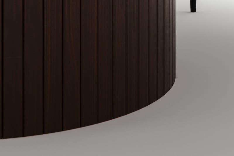 Kopparbo Pyöreä Ruokapöytä 180 cm ja 6 Sawako Tuolia - Pähkinä - Huonekalut - Pöytä & ruokailuryhmä - Ruokailuryhmä