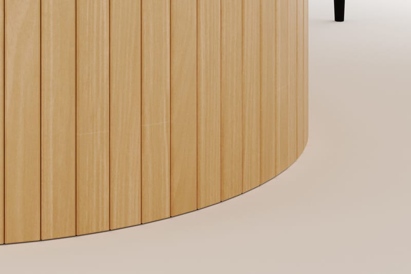 Kopparbo Pyöreä Ruokapöytä 180 cm ja 6 Sawako Tuolia - Valkokuultoinen - Huonekalut - Pöytä & ruokailuryhmä - Ruokailuryhmä