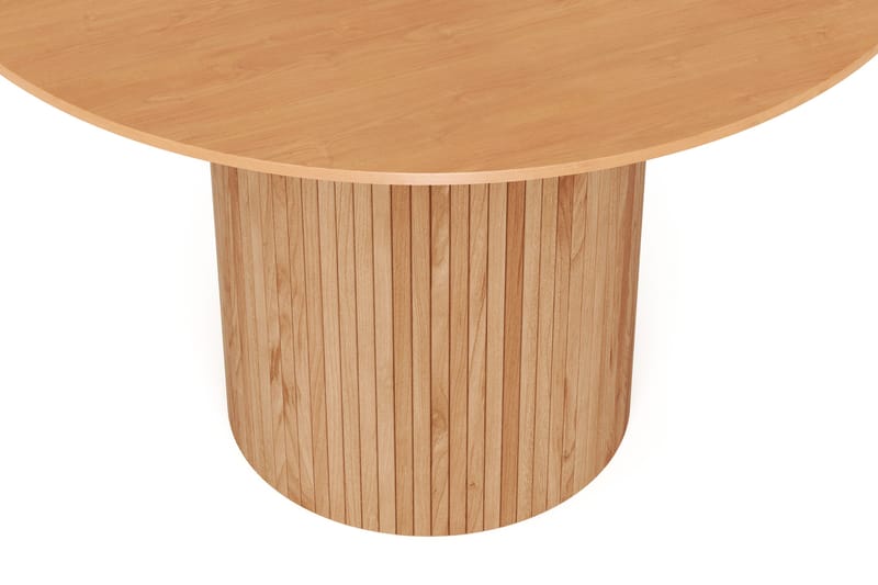 Kopparbo pyöreä ruokapöytä 110 cm, viilu - Tammi - Huonekalut - Pöytä & ruokailuryhmä - Ruokapöydät & keittiön pöydät