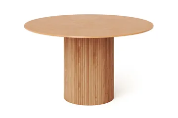 Kopparbo pyöreä ruokapöytä 130 cm, viilu - Tammi - Huonekalut - Pöytä & ruokailuryhmä - Ruokapöydät & keittiön pöydät