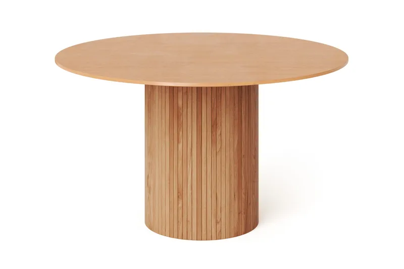 Kopparbo pyöreä ruokapöytä 130 cm, viilu - Tammi - Huonekalut - Pöytä & ruokailuryhmä - Ruokapöydät & keittiön pöydät