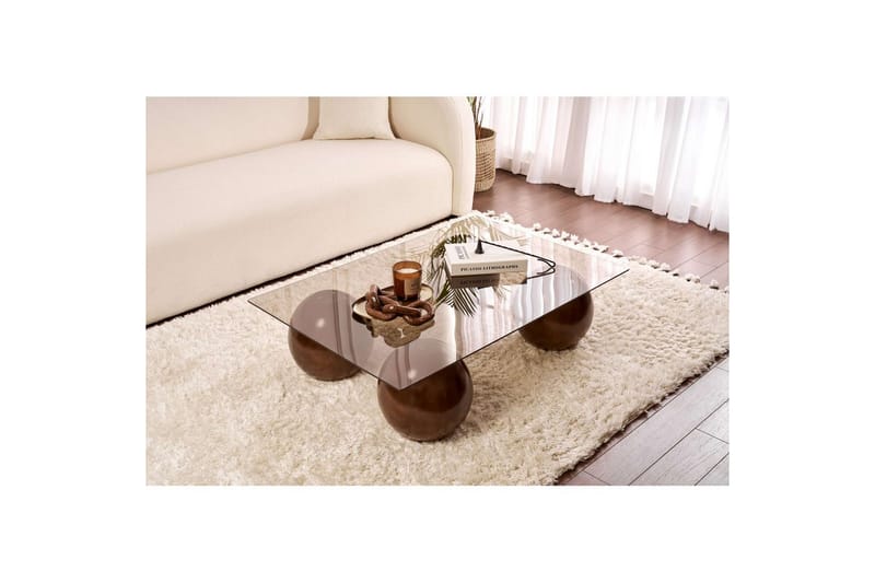 Koushik Sohvapöytä 110 cm - Hiekka/Ruskea - Huonekalut - Pöytä & ruokailuryhmä - Sohvapöytä