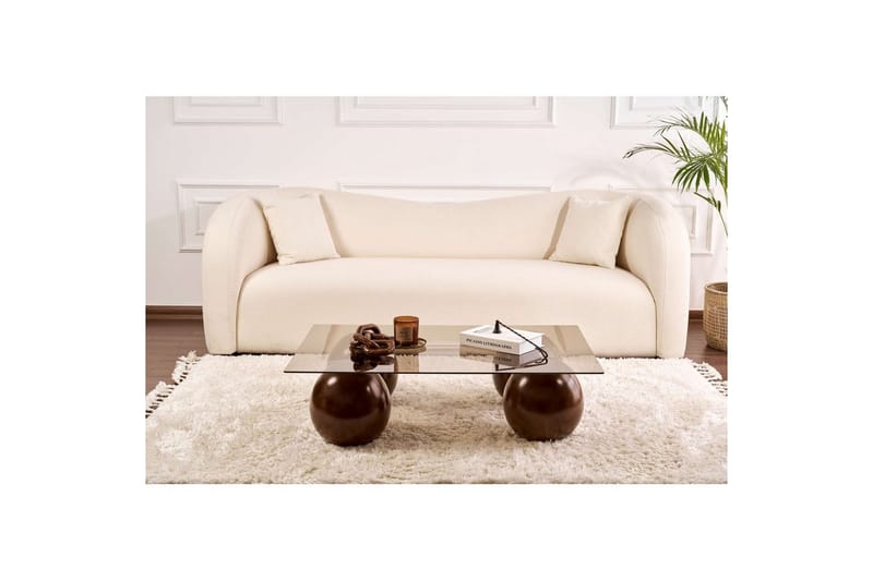 Koushik Sohvapöytä 110 cm - Hiekka/Ruskea - Huonekalut - Pöytä & ruokailuryhmä - Sohvapöytä