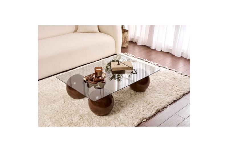 Koushik Sohvapöytä 110 cm - Hiekka/Vaaleanharmaa - Huonekalut - Pöytä & ruokailuryhmä - Sohvapöytä