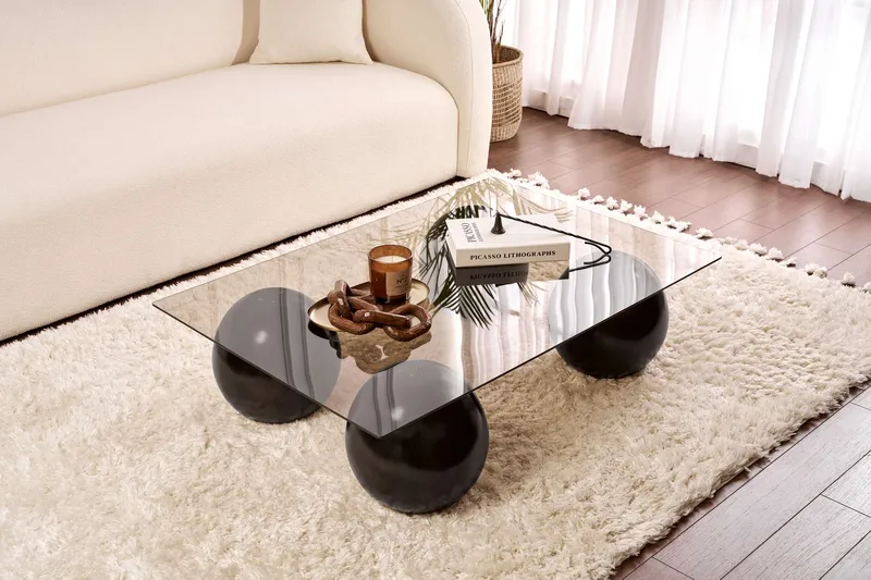 Koushik Sohvapöytä 110 cm - Musta ja pronssi - Huonekalut - Pöytä & ruokailuryhmä - Sohvapöytä