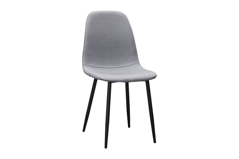 Kranstull Ruokapöytä 120 cm + 4 kpl Naira tuoli harmaa mustilla jaloilla - Valkoinen/Harmaa - Huonekalut - Pöytä & ruokailuryhmä - Ruokailuryhmä