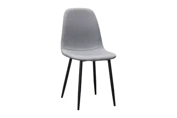 Kranstull Ruokapöytä 120 cm + 4 kpl Naira tuoli harmaa mustilla jaloilla - Valkoinen/Harmaa - Huonekalut - Pöytä & ruokailuryhmä - Ruokailuryhmä