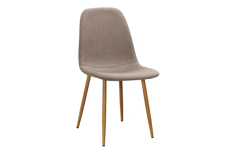 Kranstull Ruokapöytä 120 cm + 4 kpl Naira tuoli ruskea tammijaloilla - Valkoinen/Ruskea - Huonekalut - Pöytä & ruokailuryhmä - Ruokailuryhmä