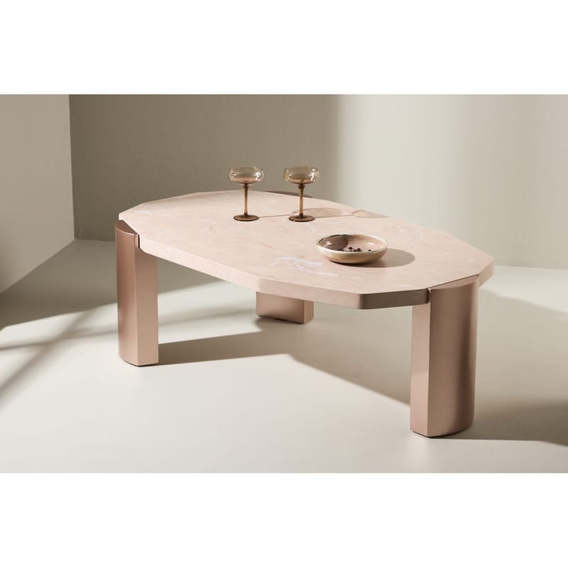 Kres Sohvapöytä 125 cm - Vaaleanpunainen - Huonekalut - Pöytä & ruokailuryhmä - Sohvapöytä