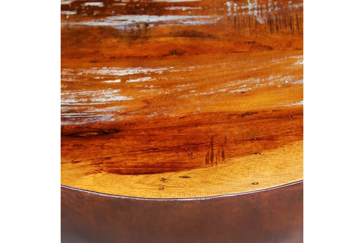 Kulhonmuotoinen sohvapöytä Teräspohja ja kierrätetty puu - Ruskea - Sohvapöytä