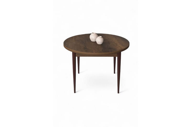 Kummer Ruokapöytä 90 cm Pyöreä - Ruskea - Huonekalut - Pöytä & ruokailuryhmä - Ruokapöydät & keittiön pöydät